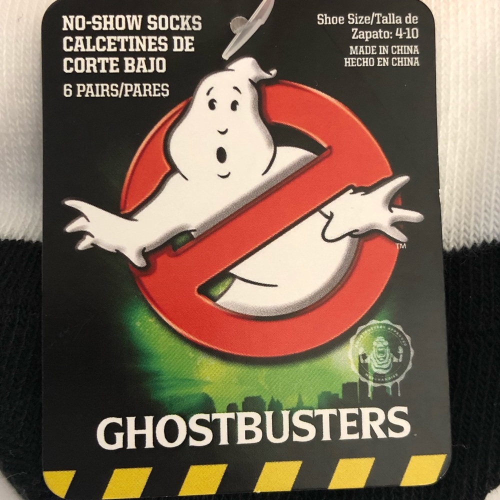 Ghostbusters No Show Socks Shoe (Size 4-10) 6-Pair